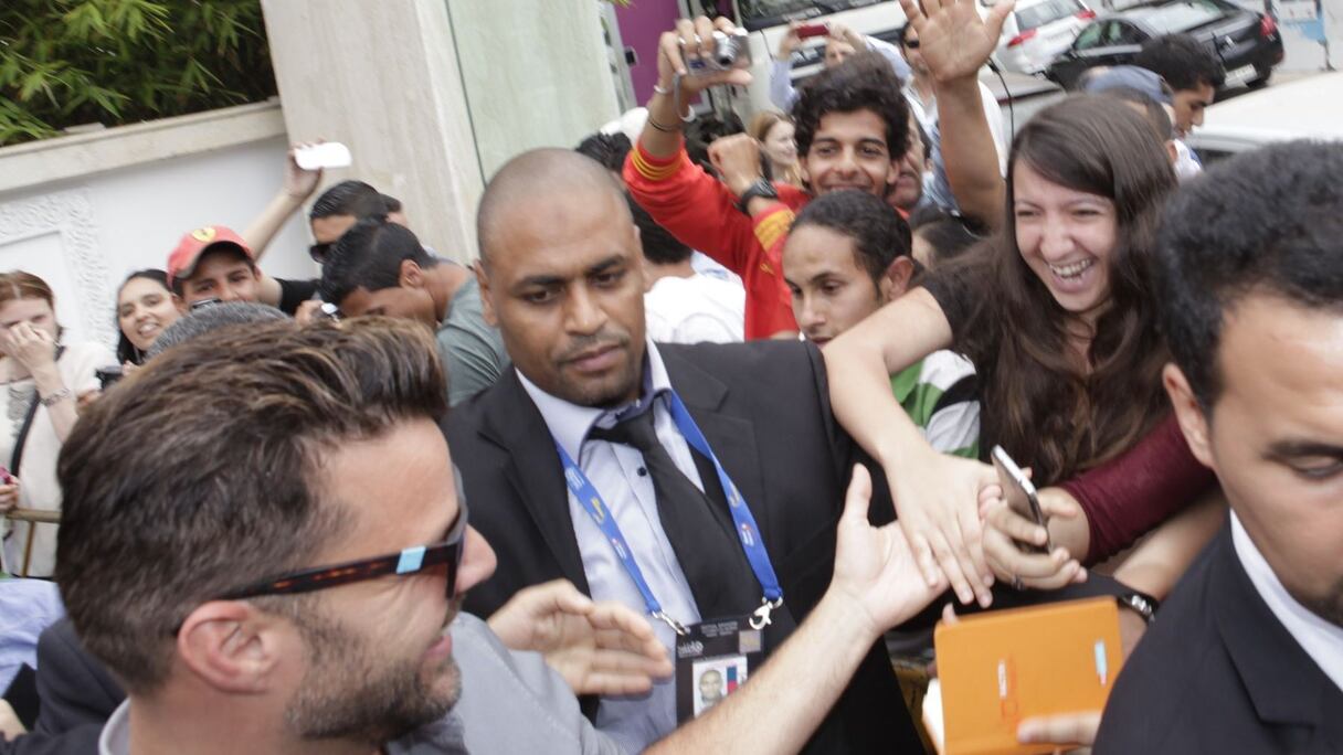Un moment rare, les artistes s'étant, la plupart du temps, vite engouffrés dans leur voiture en quittant la Villa des arts. 
