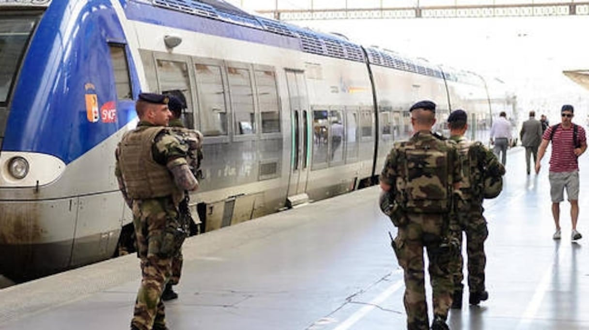 La gare de Marseille. 
