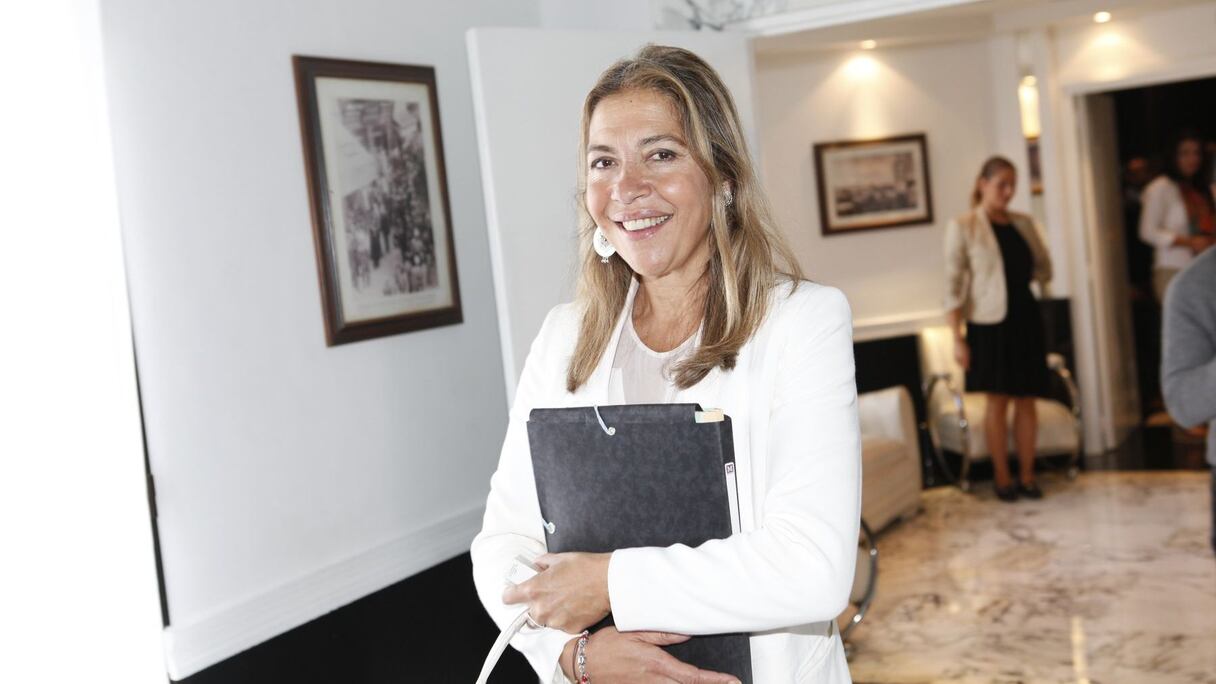 Marie-Christine Saragosse, PDG de France Médias Monde, a présidé mercredi la conférence de presse de France 24 consacrée notamment à l'émission-événement "Le tour du Maghreb".
