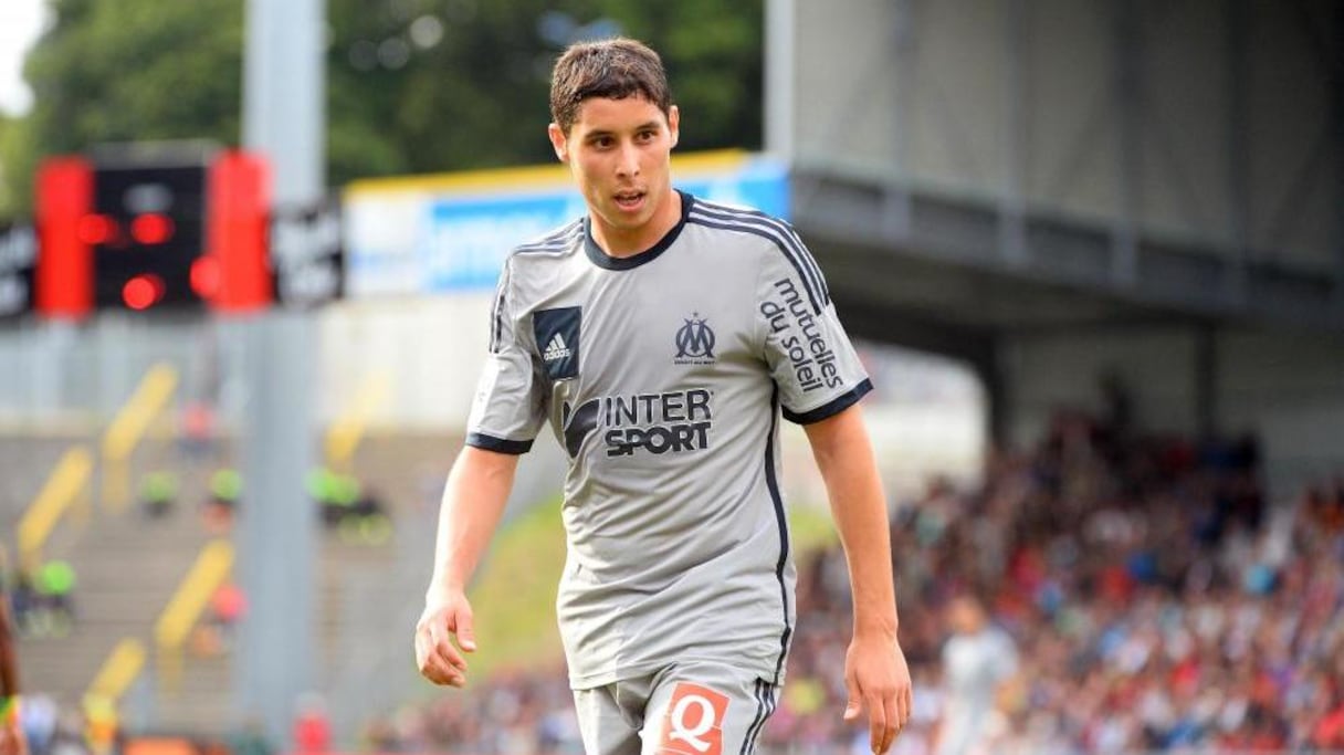 Abdelaziz Barrada sous les couleurs de l'OM. 
