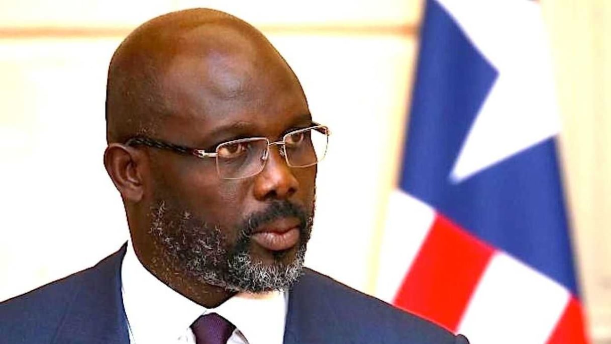 Le président de la République du Libéria, George Weah. 
