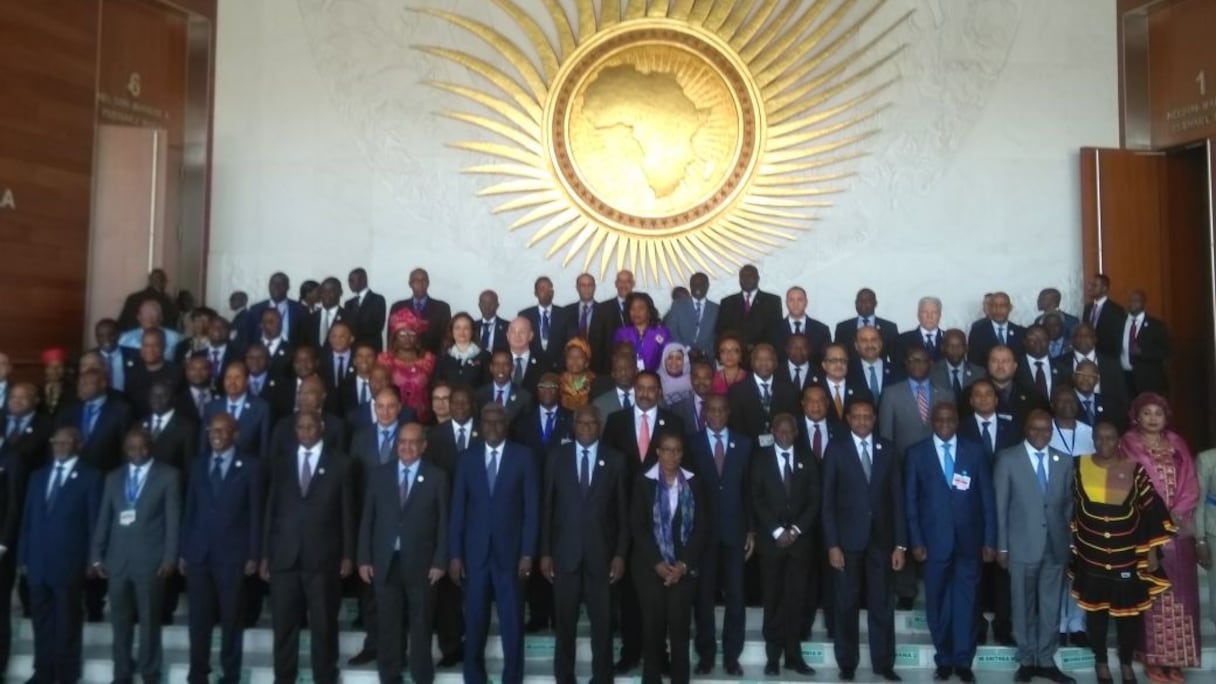 Photo de famille des MAE africains à Addis-Abeba.
