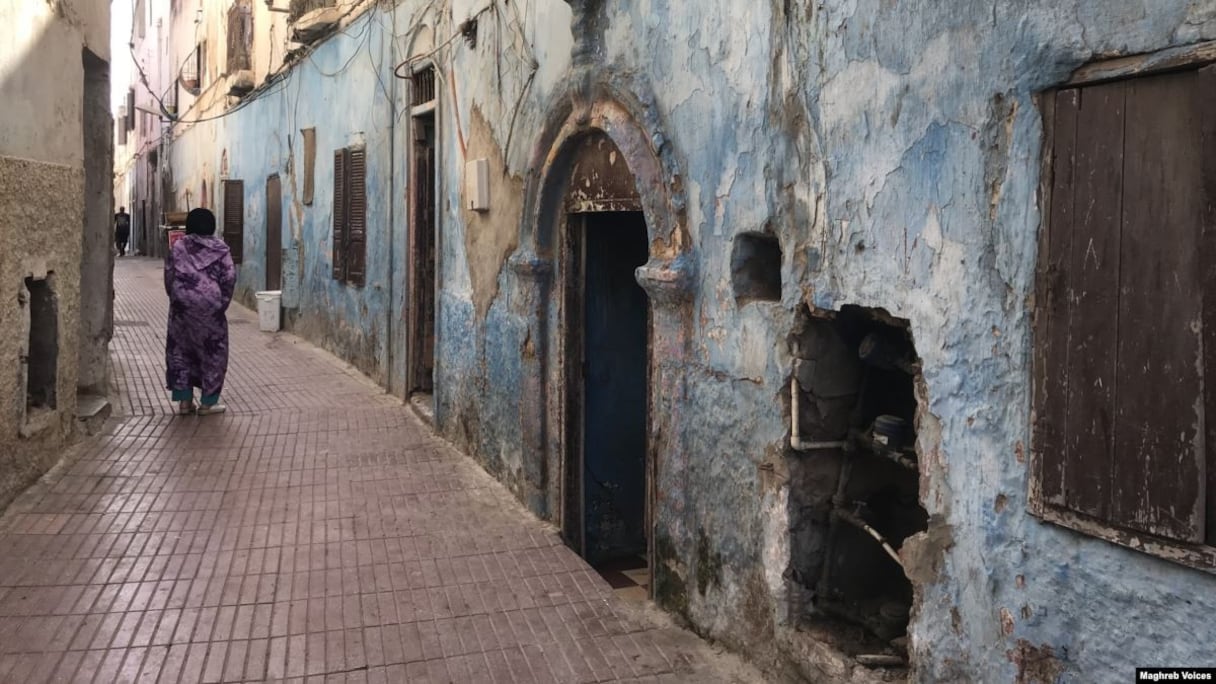 Une rue du Mellah d'Essaouira.
