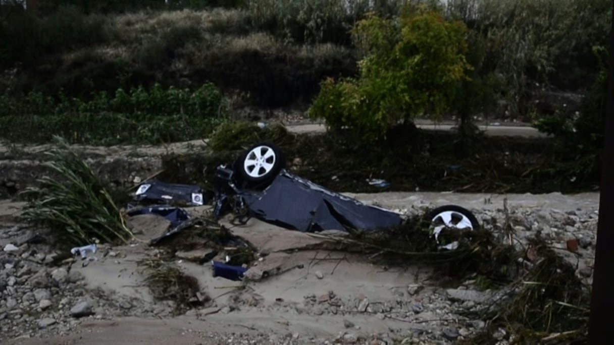 Des dégâst causés par des les inondations en Espagne.
