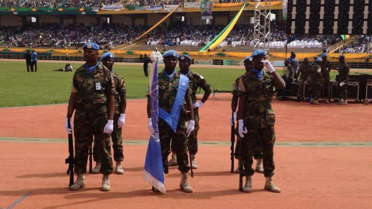 La cérémonie d'investiture a été marquée par une grande parade militaire
