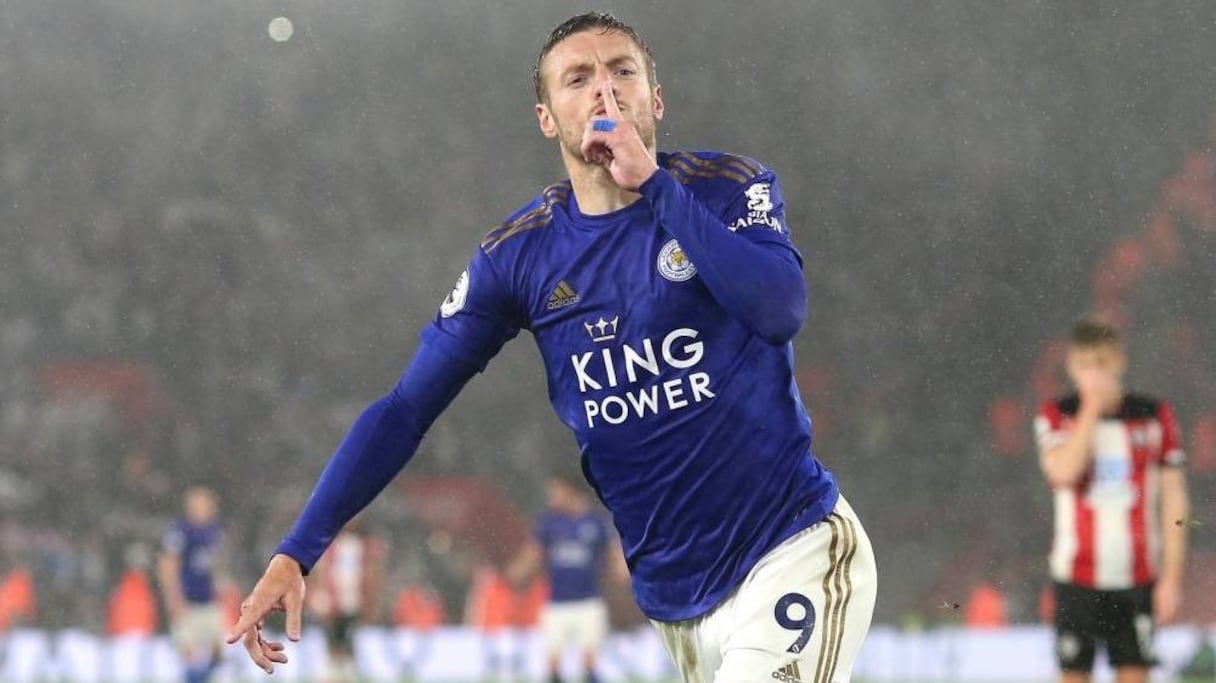 Jamie Vardy, buteur de la Premier League saison 2019-2020.
