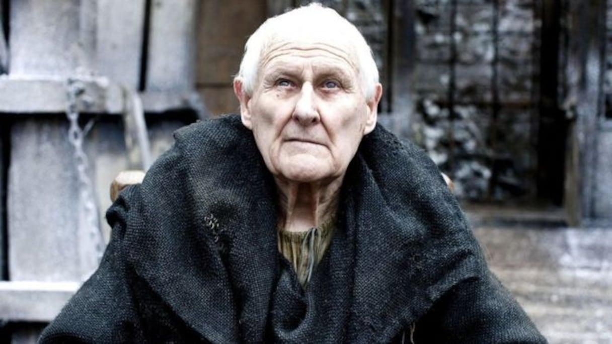 L'acteur Peter Vaughan dans la série Game of Thrones.
