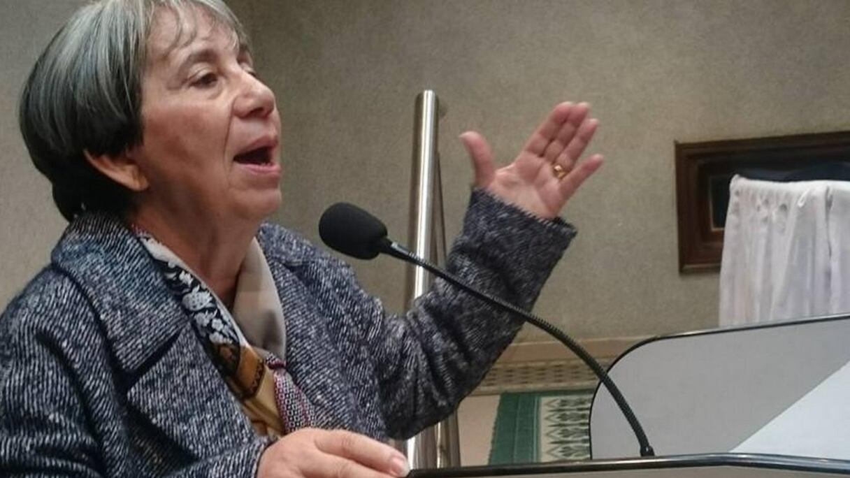 Saïda Benhabiles, présidente du Croissant-Rouge algérien. 
