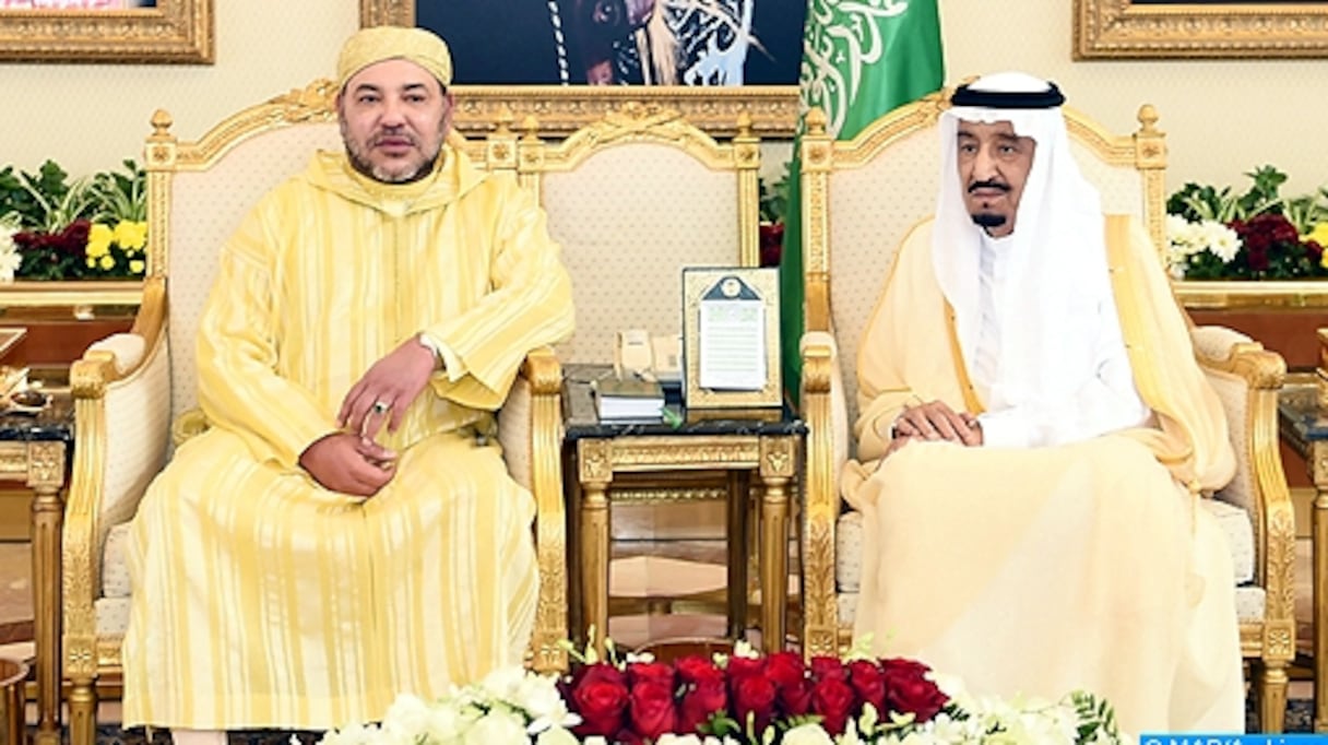 Mohammed VI et Salmane Ibn Abdelaziz Al Saoud.
