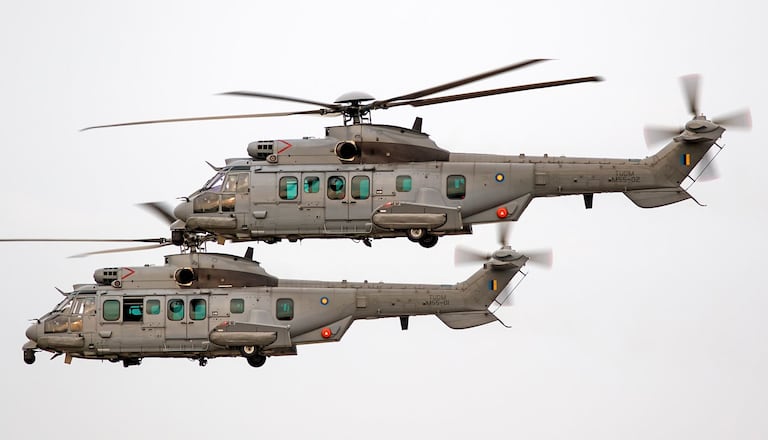Des hélicoptères H225M Caracal.