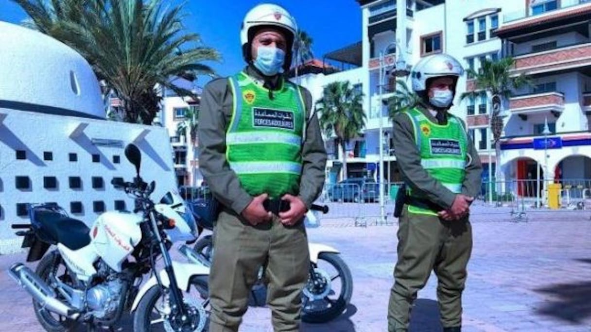 Les éléments des Forces auxiliares à Agadir dotés de nouveaux moyens logistiques. 
