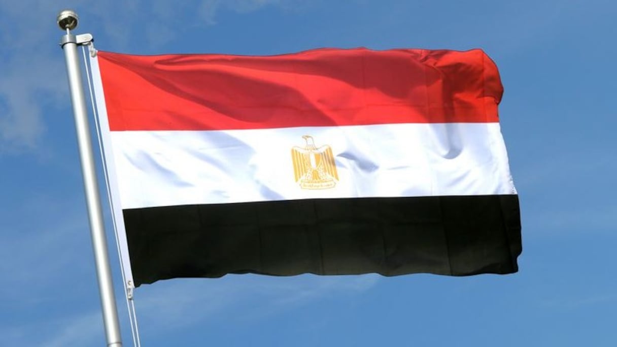 Drapeau de l'Egypte.
