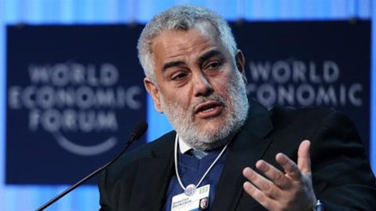 Abdelilah Benkirane, chef du gouvernement, intervenant lors du Forum économique mondial (WEF) 2012
