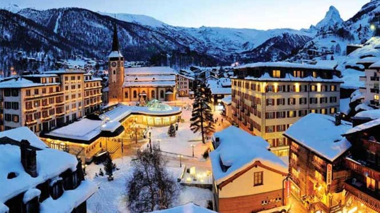 La station huppée de Verbier, très prisée de la clientèle britannique.
