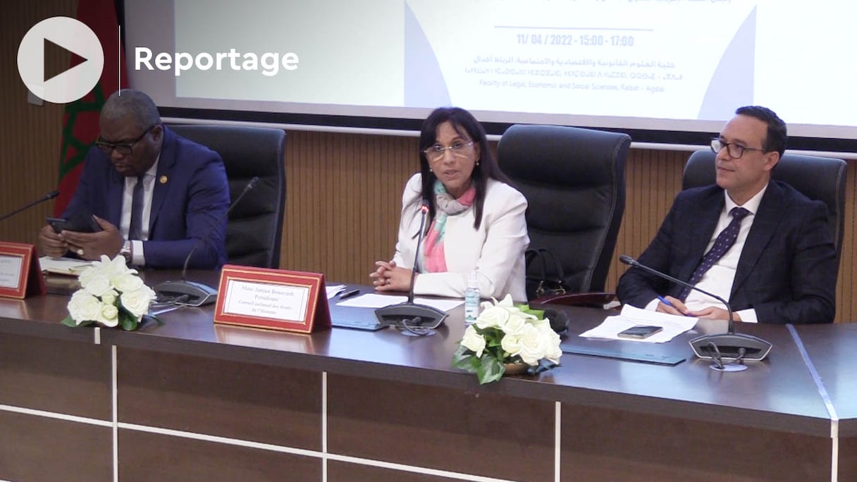 Amina Bouayache, présidente du CNDH, et Rémy Ngoy Lumbu, président de la CADHP, ont co-présidé une réunion d’étude sur la ratification de la Charte africaine des droits de l’homme par le Maroc, le lundi 11 avril 2022, à Rabat.
