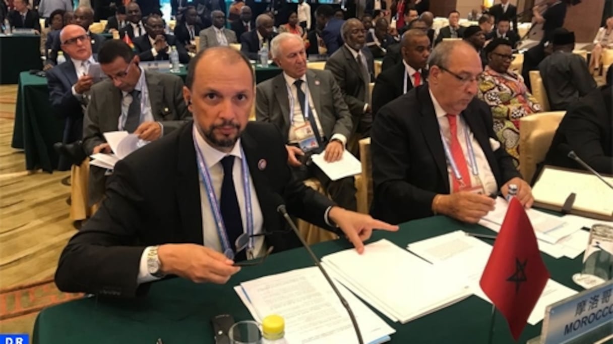 Le ministre délégué auprès du ministre des Affaires étrangères et de la coopération internationale chargé de la coopération africaine, Mohcine Jazouli.
