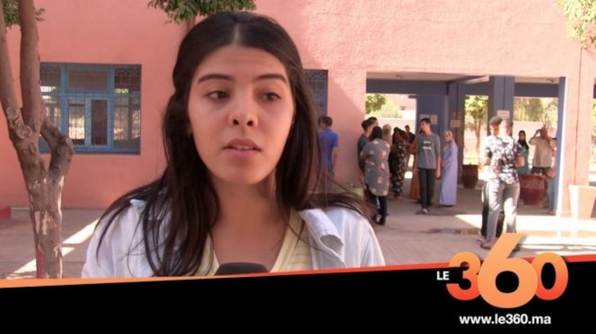 Hanae Chekkaf, détentrice de la meilleure moyenne au Bac dans la région de Marrakech-Safi.
