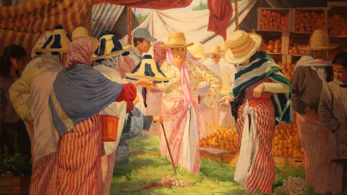 Avec un réalisme impressionnant qu’il qualifie de «réalisme psychique», Abdelaziz Charkaoui invite le spectateur à sonder de près l’âme sereine de ces femmes du Nord vêtues de leurs habits traditionnels.
