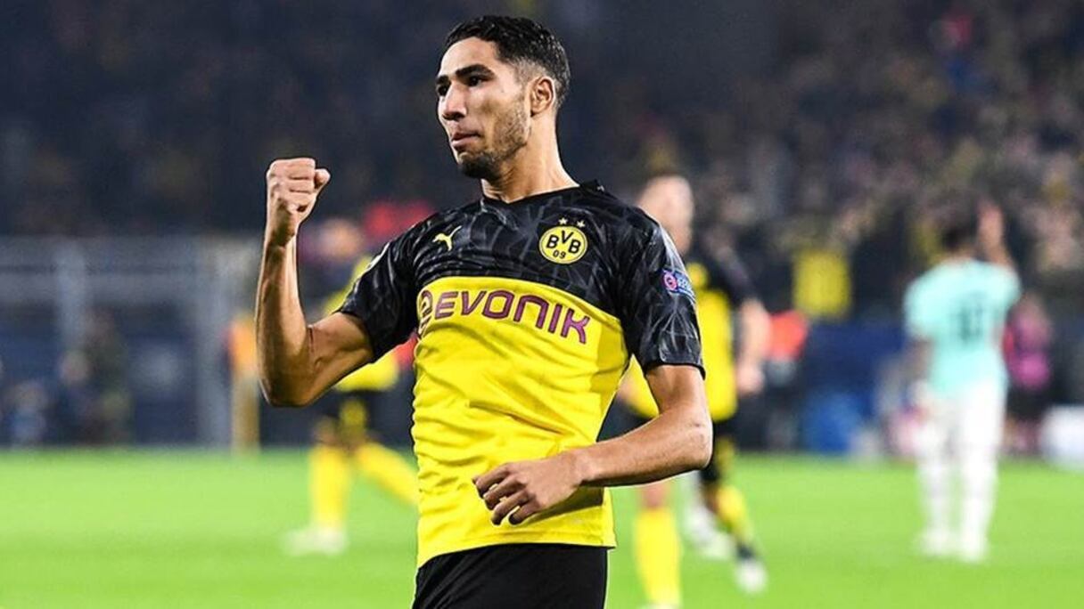 Achraf Hakimi, latéral droit du Borussia Dortmund.
