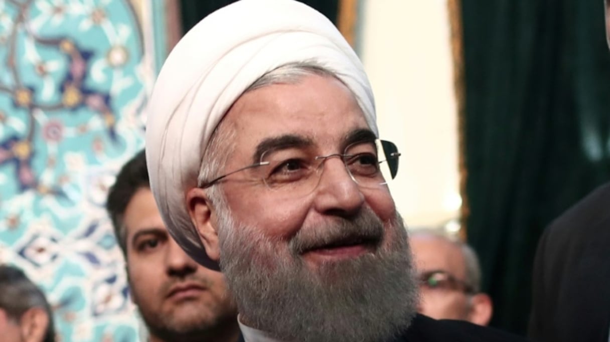 Le président iranien Hassan Rohani, le 19 mai 2017 à Téhéran.
