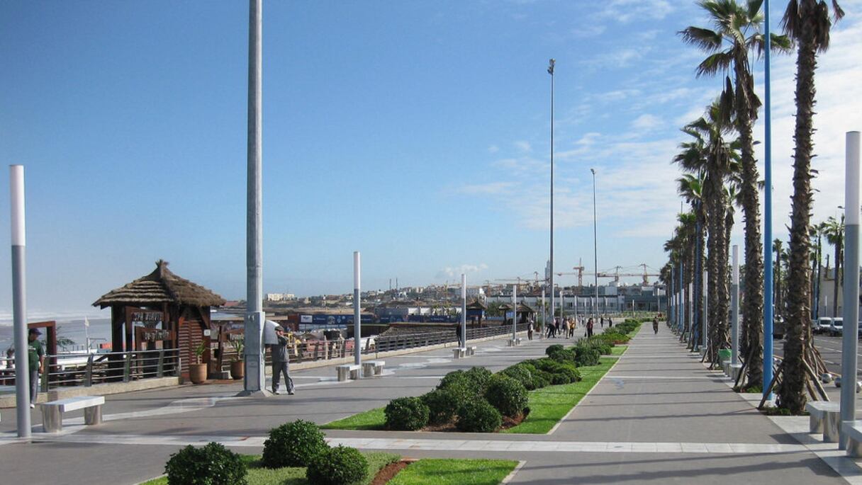 La corniche de Casablanca.
