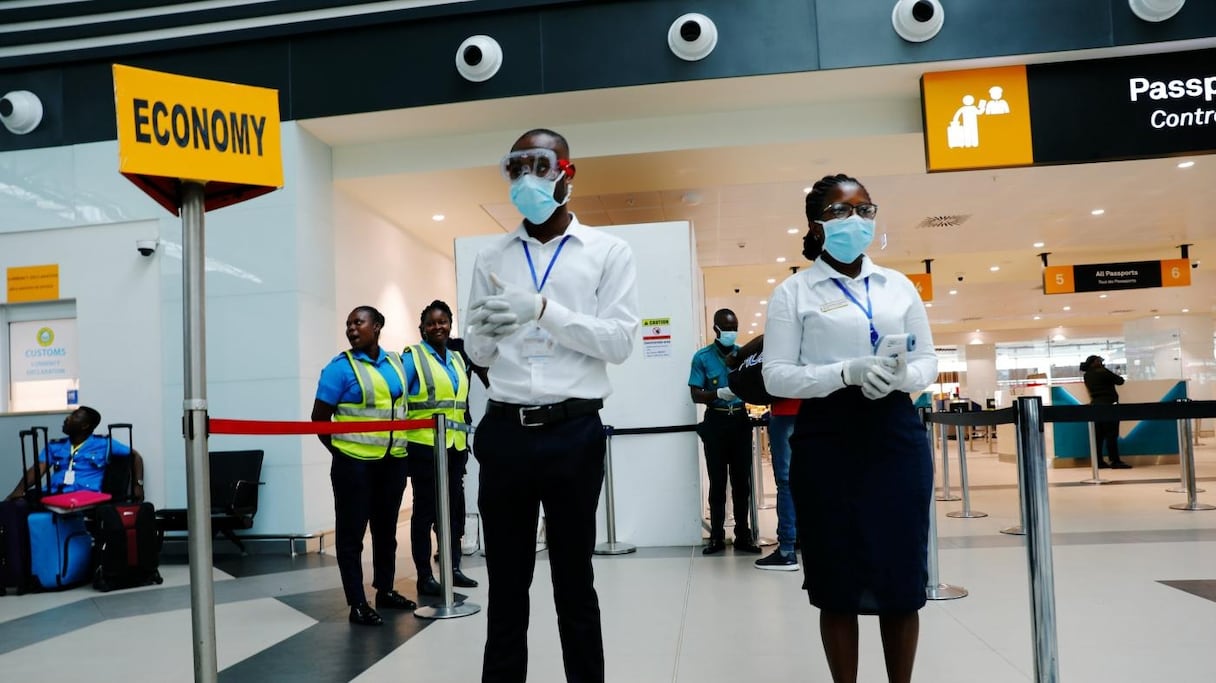 Aéroport d'Accra au Ghana. 
