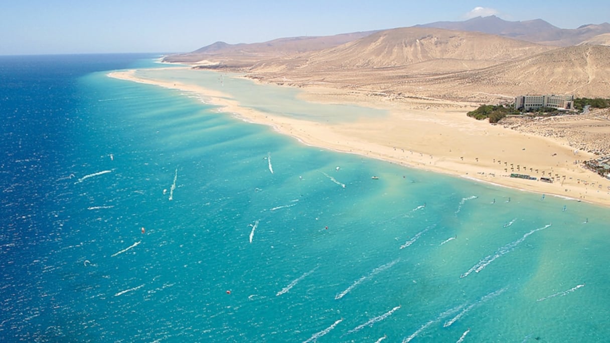 Le littoral près de la ville de Dakhla, dans le sud marocain.
