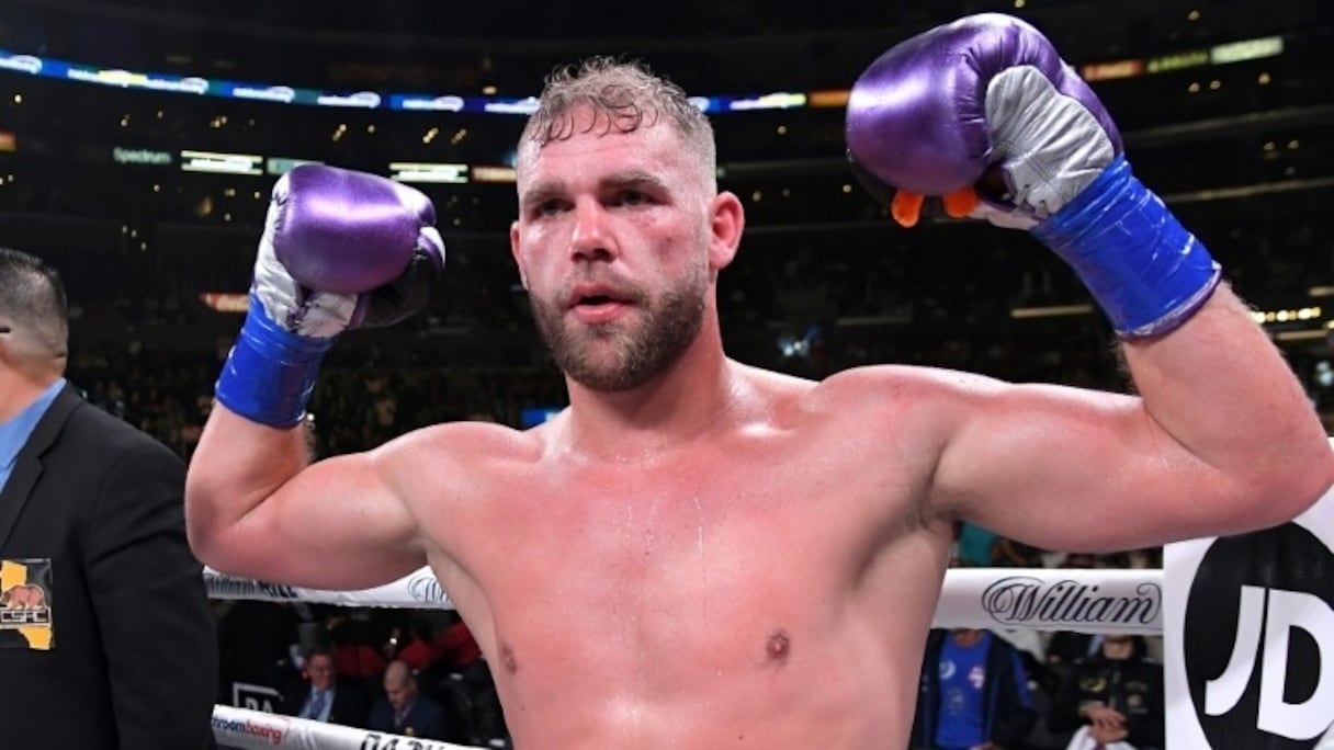 Le boxeur britannique Billy Joe Saunders, le 9 novembre 2019 à Los Angeles.
