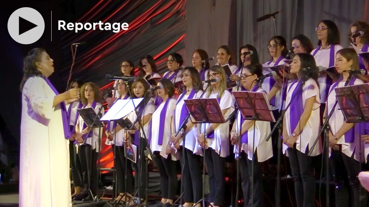 Le premier chœur féminin de Tanger s’est produit pour un spectacle inaugural, le 2 juin 2022.
