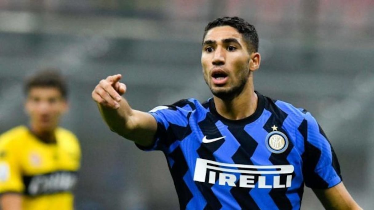 Achraf Hakimi, international marocain de l'Inter Milan.
