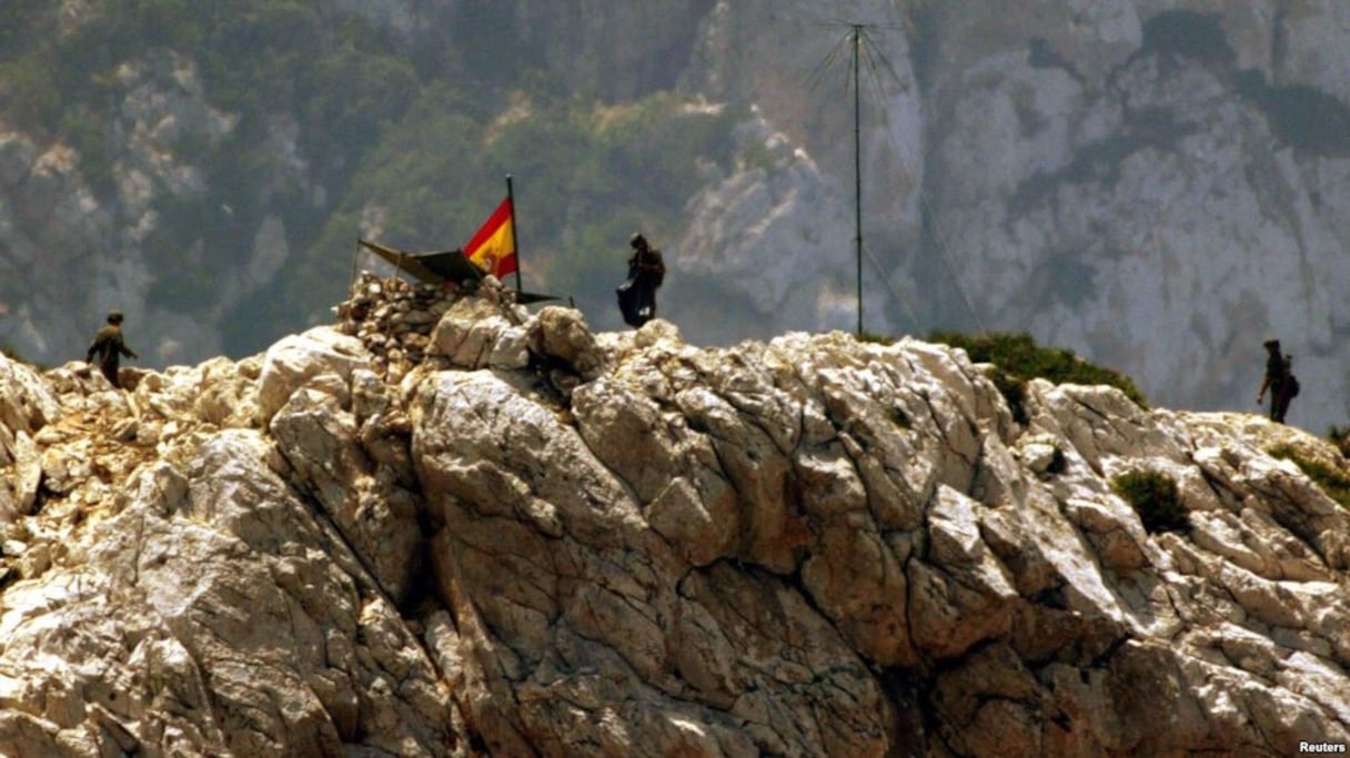 Commando de l'armée espagnole sur l'Ilot "Leïla", lors de l'assaut du 17 juillet 2002.
