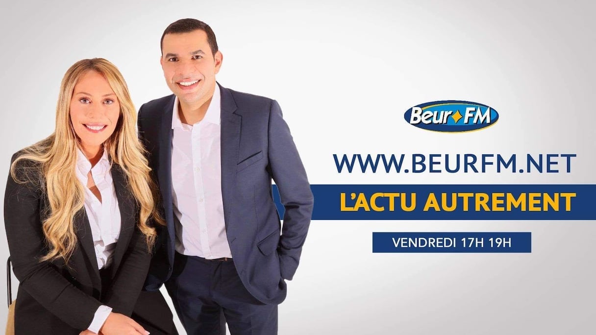 Rose Ameziane, co-animatrice avec Malik Yettou de l'émission «L’Actu autrement», sur Beur FM.
