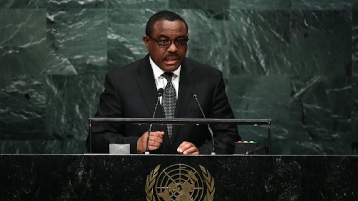 Hailemariam Desalegn, premier ministre d'Ethiopie. 
