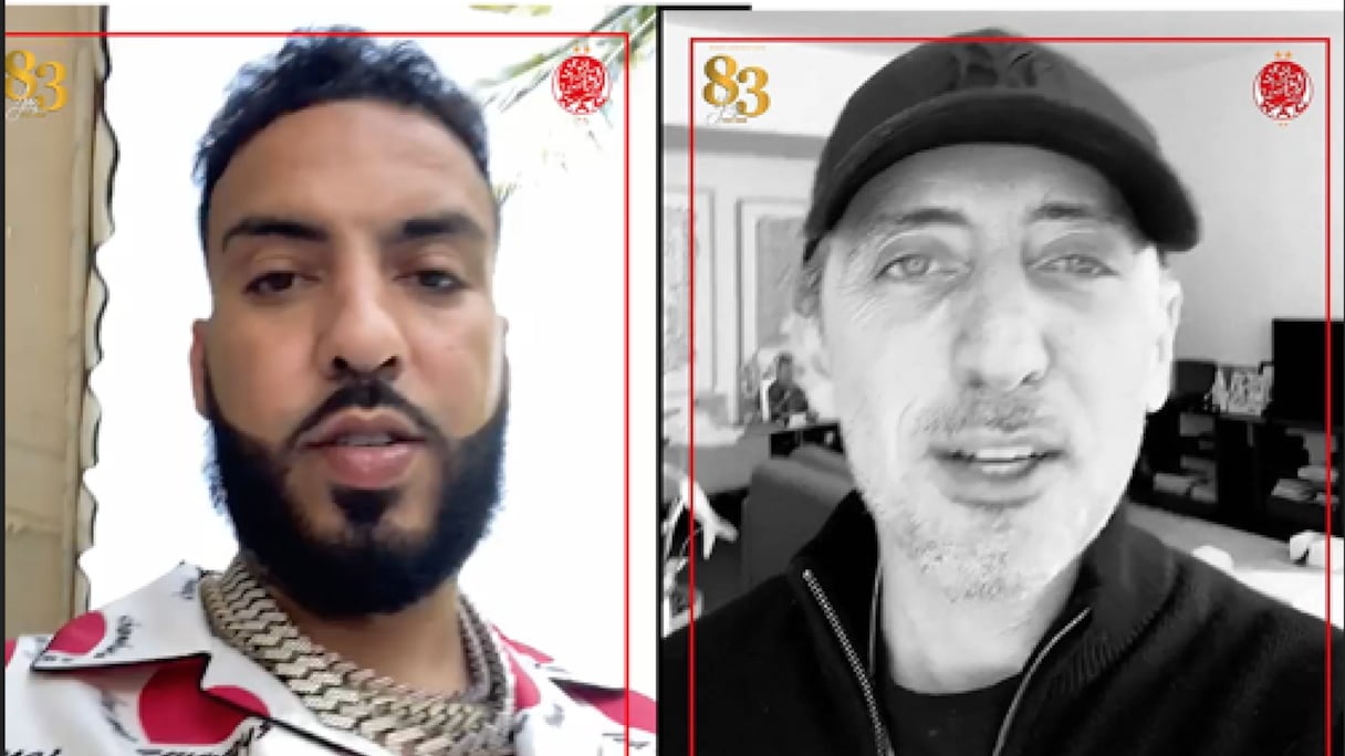 French Montana et Gad El Maleh présentent leurs voeux au Wydad
