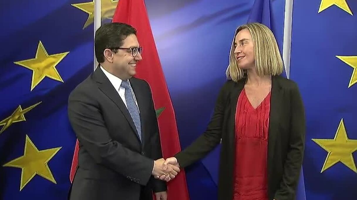 Nasser Bourita et Frederica Mogherini.
