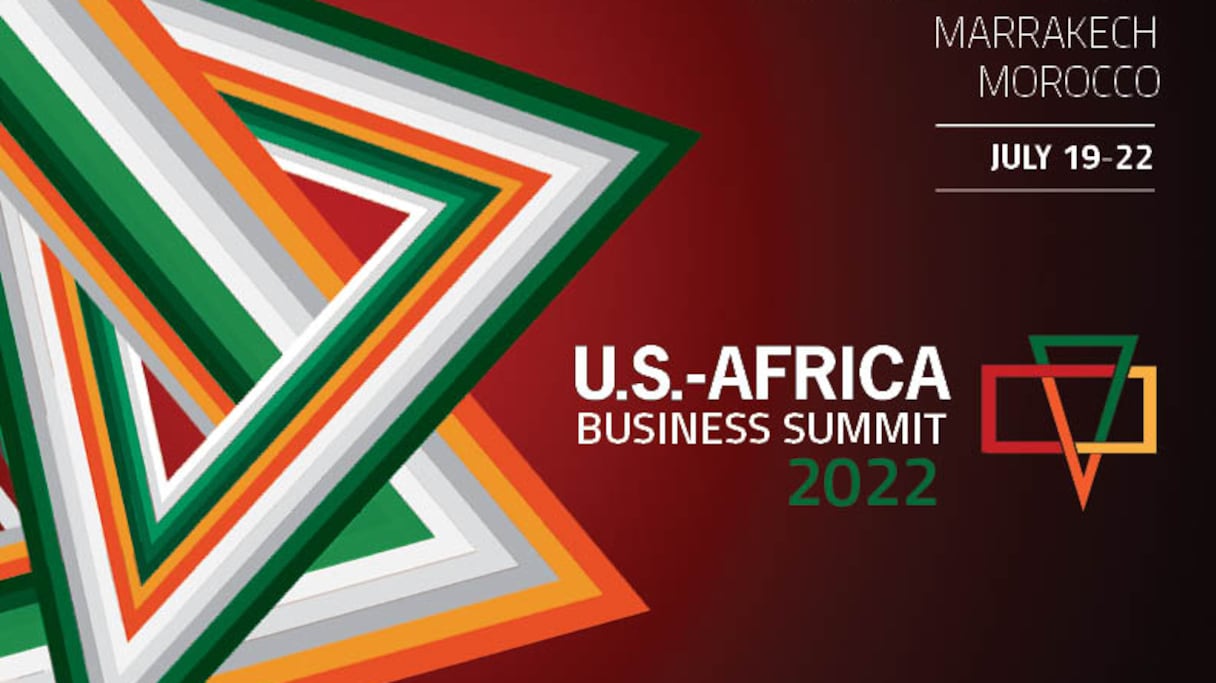 Une partie de l'affiche de la 14e édition de l’US-Africa Business Summit, qui aura lieu à Marrakech.
