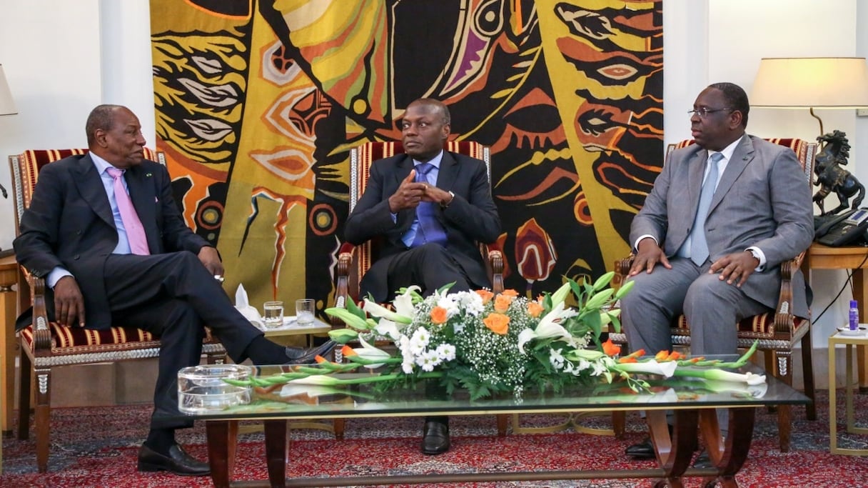 Les présidents Alpha Condé, Jose Mario Vaz et Macky Sall
