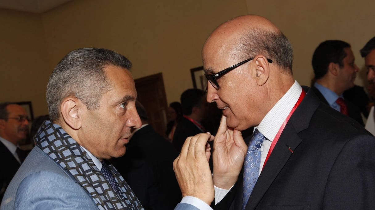 Un projet présenté, ce mercredi, par une belle brochette d'intervenants dont Moulay Hafid Ealamy, ministre de l'Industrie et de l'économie numérique, qui a partagé quelques mots avec le DG de l'OFPPT, Larbi Bencheikh. 
