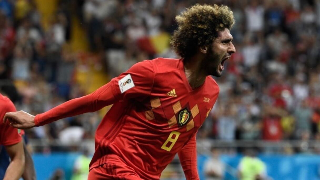 Marouane Fellaini a égalisé pour les Belges face au Japon
