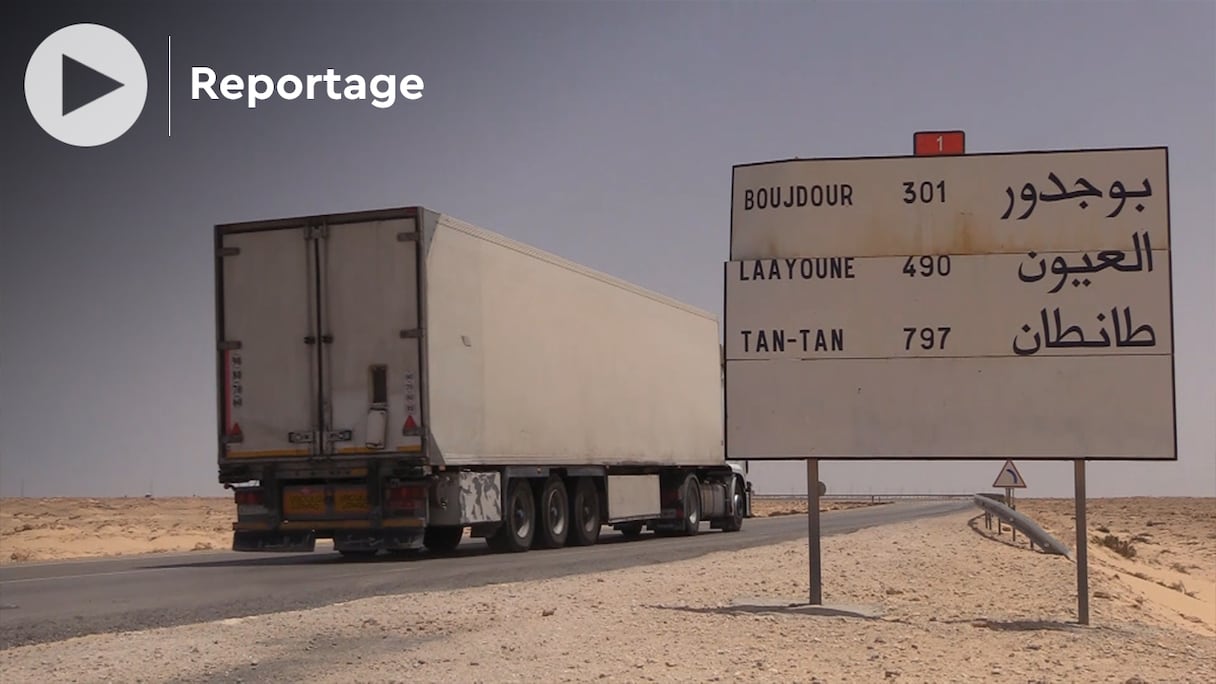 Les travaux d'aménagement de la voie express Tiznit-Dakhla avancent à grande vitesse. 
