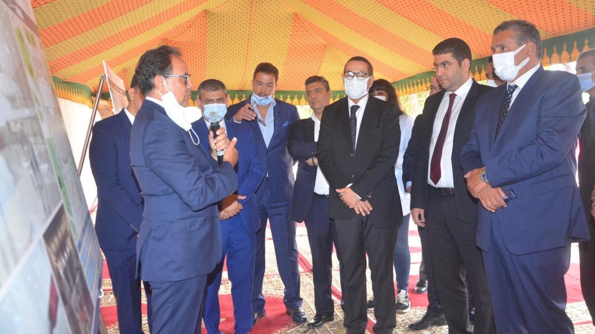 Lancement des travaux de réalisation du Grand Théâtre d'Agadir, samedi 16 juiller 2022.
