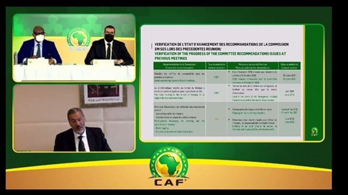 Tariq Sijilmassi intervenant lors du dernier Comité Exécutif de la CAF.
