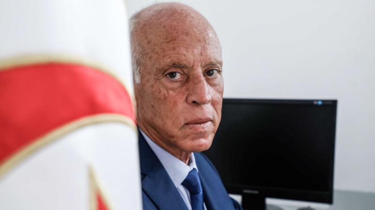 Le président tunisien, Kaïs Saïed. 
