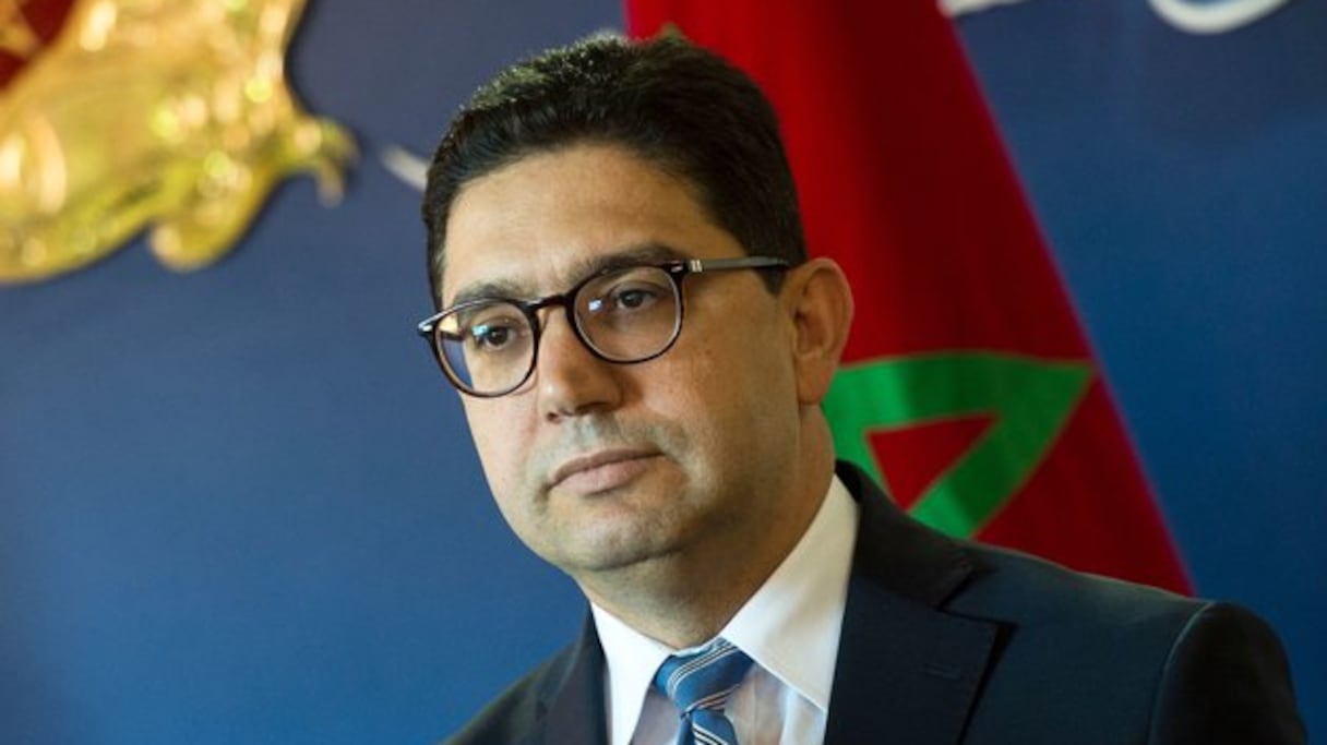 Nasser Bourita, ministre des Affaires étrangères, de la Coopération africaine et des Marocains résidant à l'étranger. 
