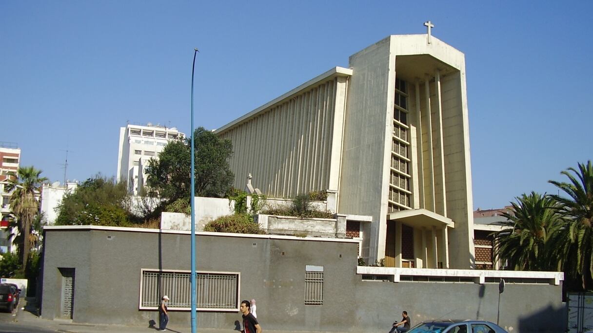 L'église Notre Dame de Lourdes à Casablanca.