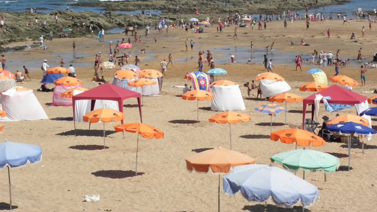 La plage d'Aïn Diab.
