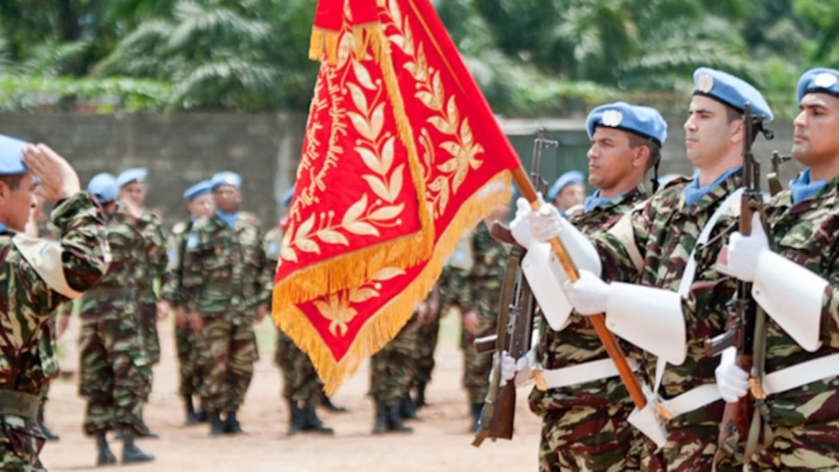 Soldats Marocains de la MONUSCO.
