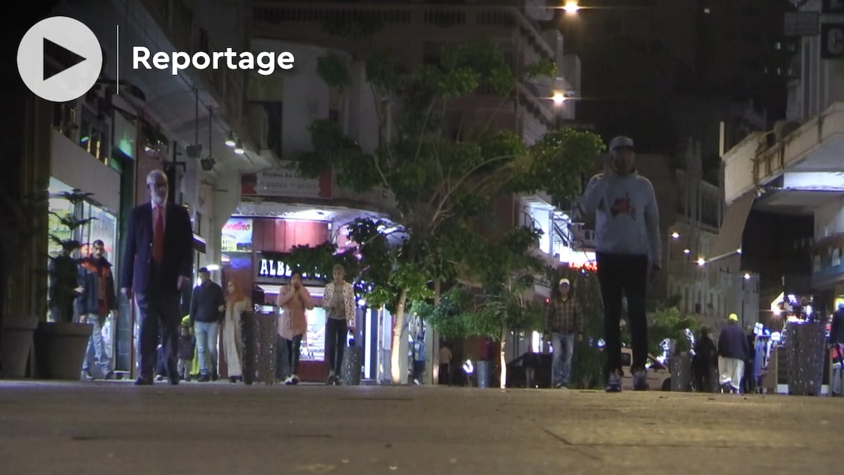 L’avenue marchande du Prince Moulay Abdellah à Casablanca, restaurée.
