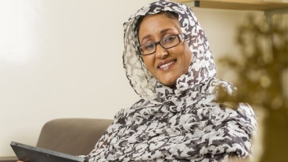 Fatimetou mint Mohamed Saleck, ex-ministre et candidate mauritanienne au poste de présidente de la Commission des ressources humaines, des sciences et des technologies de l'Union africaine.  
