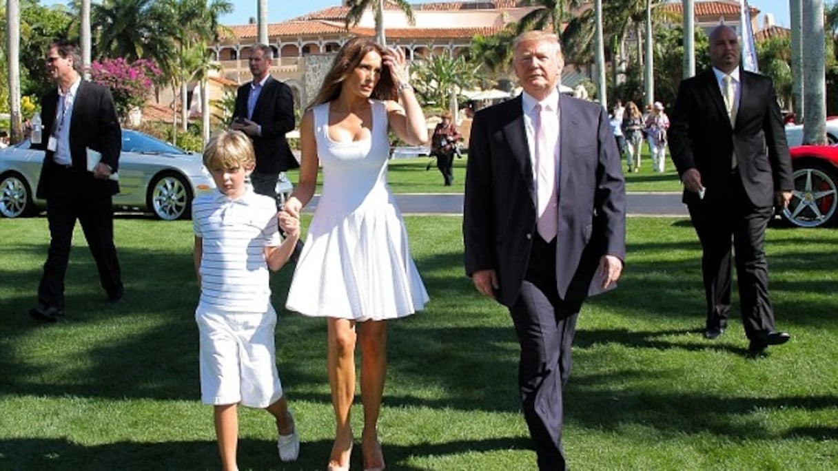 Les Trump dans leur résidence de Mar-a-Lago à Palm Beach.
